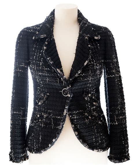 chanel black blazer|Chanel blazer for women.